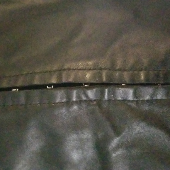 Womens L Bebe Vintage Leather top - Picture 4 of 8